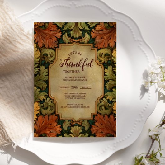 Vintage Harvest Floral Celebration Kaart