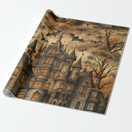 Vintage Haunted House (2) Cadeaupapier