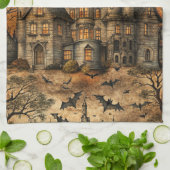 Vintage Haunted House (2) Theedoek (Gevouwen)