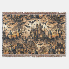 Vintage Haunted House Deken