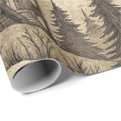 Vintage Haunted House & Full Moon Cadeaupapier (Rol Hoek)