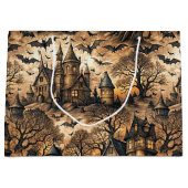 Vintage Haunted House Groot Cadeauzakje (Voorkant)