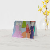 Vintage Haute-coutures Parijs Kaart (Gele Bloem)