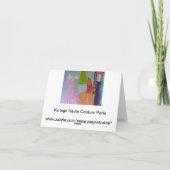 Vintage Haute-coutures Parijs Kaart (Achterkant)