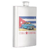 Vintage Havana Cuba Flag Classic Car Flacon (Rechts)
