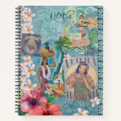 Vintage Hawaï: Aloha Begroetingsplanner Notitieboek (Voorkant)
