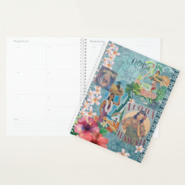 Vintage Hawaï: Aloha Begroetingsplanner Planner