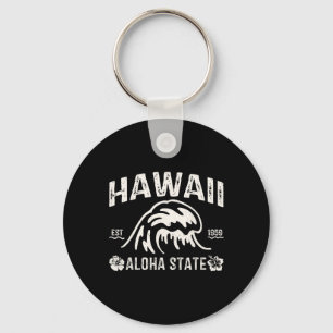 Vintage Hawaï Aloha State Golf Surf Hawaïaanse Str Sleutelhanger