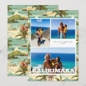 Vintage Hawaï | Mele Kalikimaka Kerstkaart (Voorkant / Achterkant)