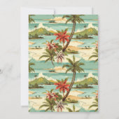 Vintage Hawaï | Mele Kalikimaka Kerstkaart (Achterkant)