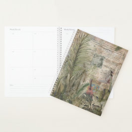 Vintage Hawaïaanse Tropics: Ukulele Planner