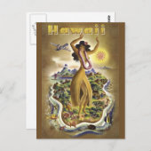 Vintage Hawaii 2 Briefkaart (Voorkant / Achterkant)