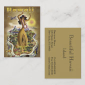 Vintage Hawaii 2 Visitekaartje (Voorkant / Achterkant)