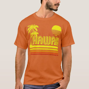 Vintage Hawaii afgeleefde look T-shirt