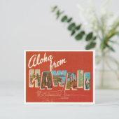 Vintage Hawaii Briefkaart (Staand voorkant)