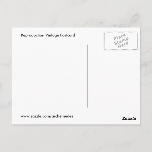 Vintage Hawaii Briefkaart (Achterkant)