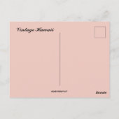 Vintage Hawaii Briefkaart (Achterkant)