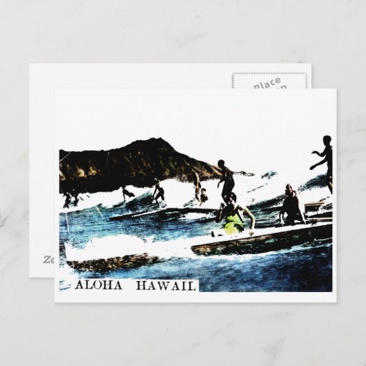 Vintage Hawaii Briefkaart (Voorkant / Achterkant)