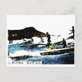 Vintage Hawaii Briefkaart (Voorkant)