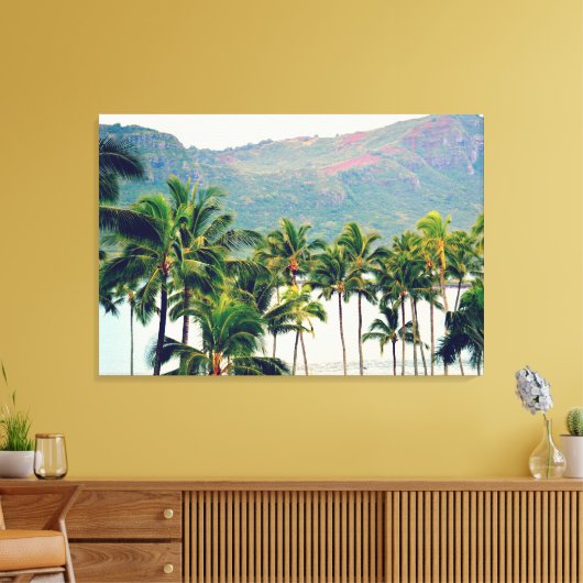 Vintage Hawaii Canvas Afdruk (Insitu (Woonkamer))