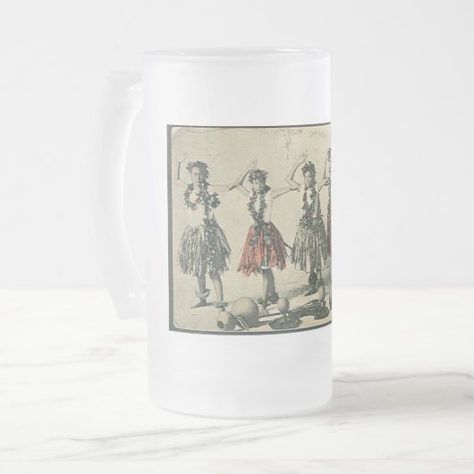 Vintage Hawaii Hula Hula Dancers Mokken (Voorkant links)