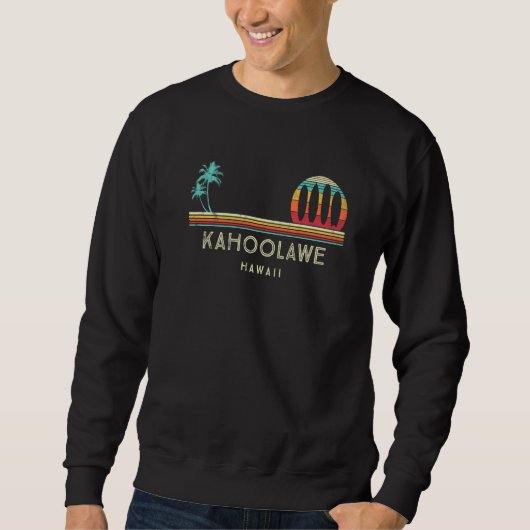 Vintage Hawaii Kahoolawe Hawaiiaans Surf Trui (Voorkant)