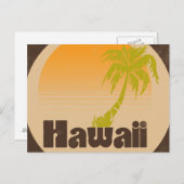 Vintage Hawaii Logo Briefkaart (Voorkant / Achterkant)