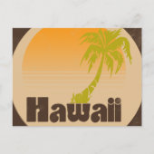 Vintage Hawaii Logo Briefkaart (Voorkant)