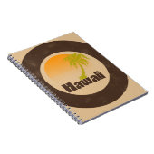 Vintage Hawaii Logo Notitieboek (Rechterzijde)