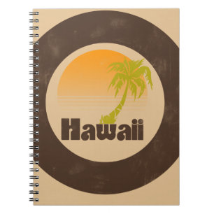 Vintage Hawaii Logo Notitieboek