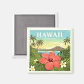 Vintage Hawaii Magneet (Voorkant / Achterkant)