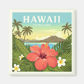 Vintage Hawaii Magneet (Voorkant)