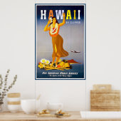 Vintage Hawaii Poster (Keuken)