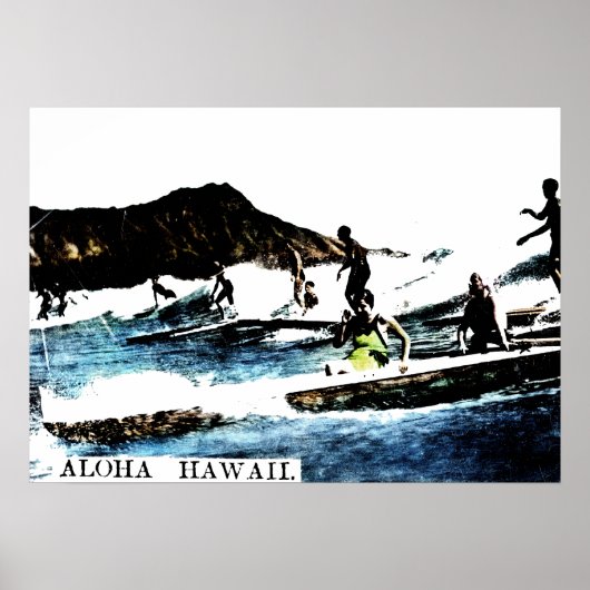 Vintage Hawaii Poster (Voorkant)