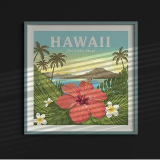 Vintage Hawaii Poster