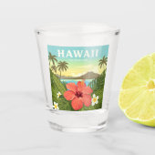 Vintage Hawaii Shot Glas (Voorkant)
