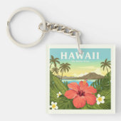 Vintage Hawaii Sleutelhanger (Voorkant)