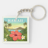 Vintage Hawaii Sleutelhanger (Achterkant)