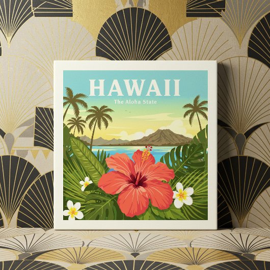 Vintage Hawaii Tegeltje