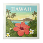 Vintage Hawaii Tegeltje (Voorkant)