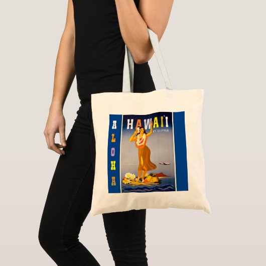 Vintage Hawaii Tote Bag (Voorkant (product))