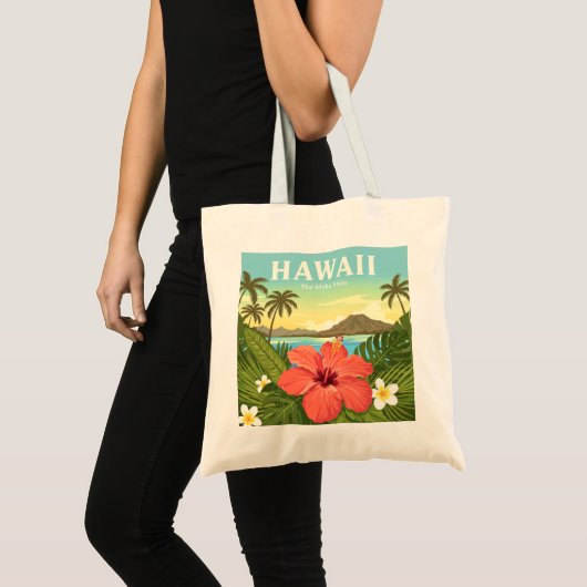Vintage Hawaii Tote Bag (Voorkant (product))