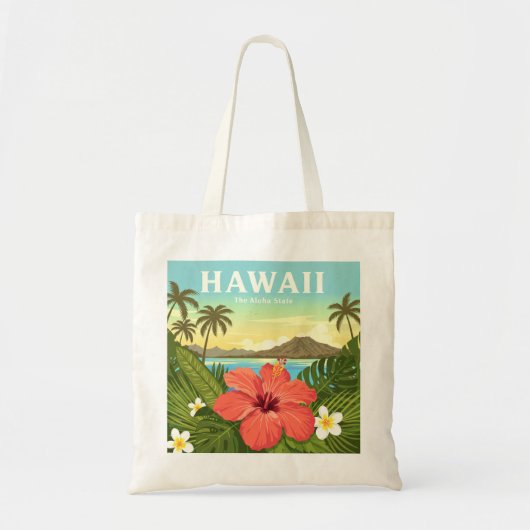 Vintage Hawaii Tote Bag (Voorkant)