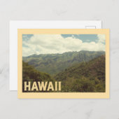 Vintage Hawaii Travel Briefkaart (Voorkant / Achterkant)