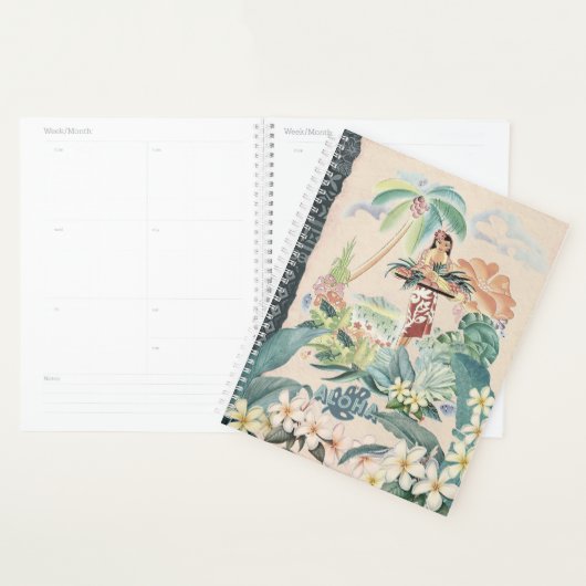 Vintage Hawaiiaanse Reisposter Planner (Display)