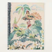 Vintage Hawaiiaanse Reisposter Planner (Voorkant)
