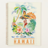 Vintage Hawaiiaanse Reisposter Planner (Voorkant)
