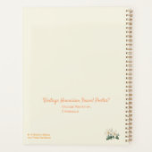Vintage Hawaiiaanse Reisposter Planner (Achterkant)