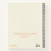 Vintage Hawaiiaanse Reisposter Planner Notitieboek (Achterkant)
