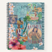 Vintage Hawaiian Scrapbook: Hawaii Aloha Notitieboek (Voorkant)